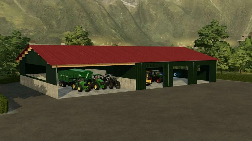 Machineshed With Workshop v1.0 FS22 FS22 Mod Free Download