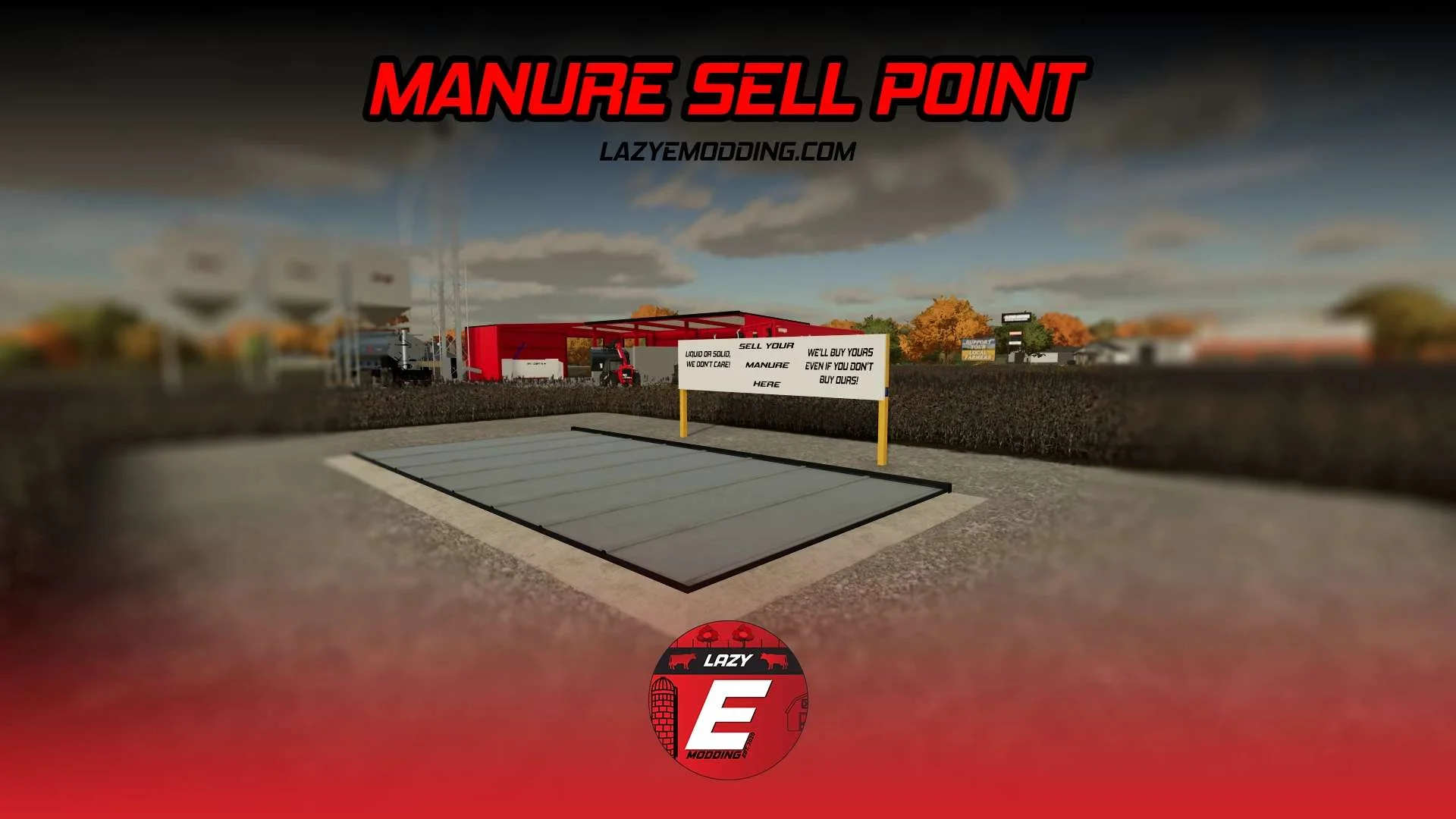Manure Sell Point v1.0 FS22 FS22 Mod Free Download