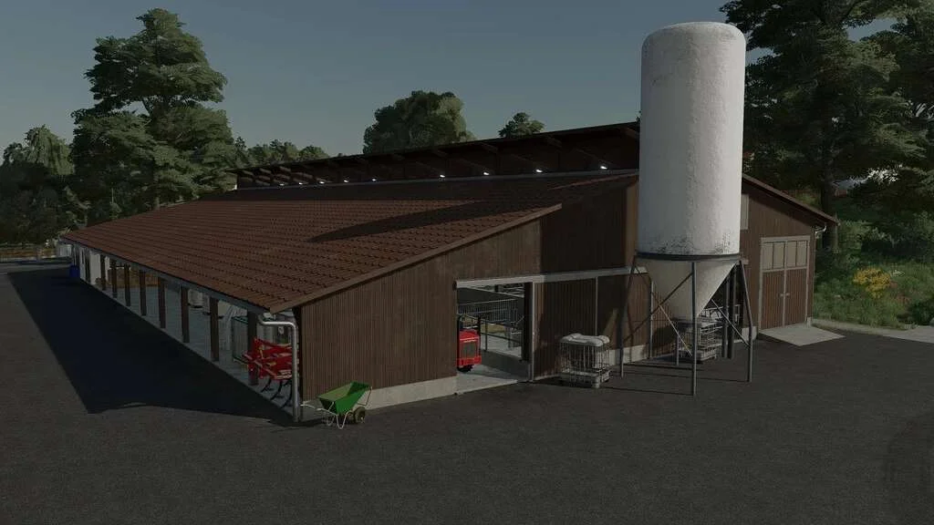 Medium Sized Cow Barn v1.0 FS22