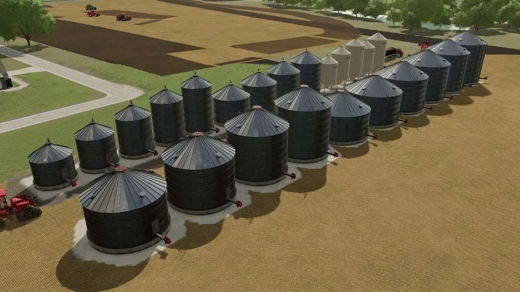 Meridian Grain Bin Pack v1.0.0.1 FS22 FS22 Mod Free Download