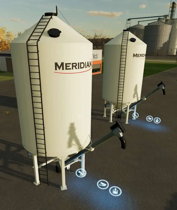 Meridian Seed / Fert Silo’s w / Auger v1.0 FS22 FS22 Mod Free Download
