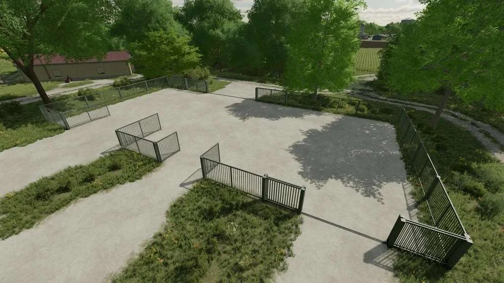 Metal Fence With Gates v1.0 FS22 FS22 Mod Free Download