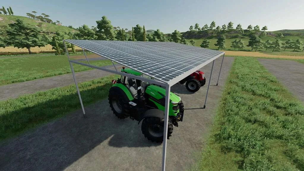 Metal Shed With Solar Panels v1.0 FS22 FS22 Mod Free Download