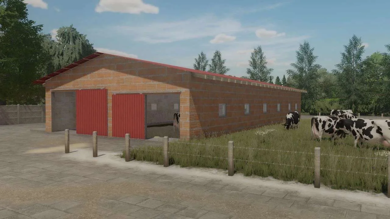 Mid-sized modern barn v1.0 FS22