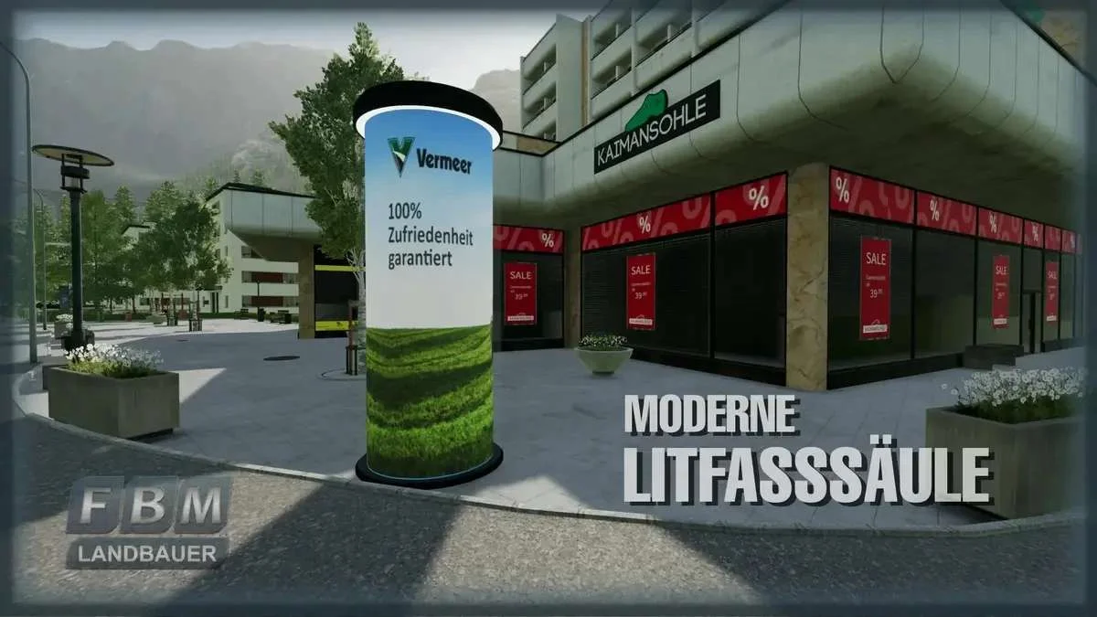 Modern Advertising Pillar v1.0 FS22 FS22 Mod Free Download