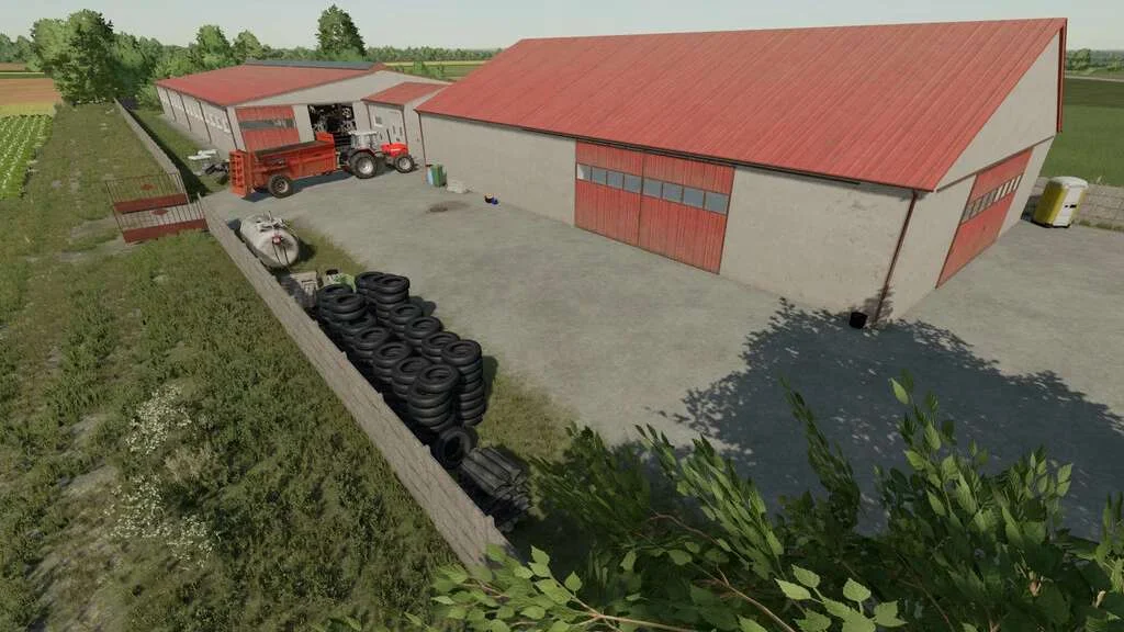 Modern Cow Barn And Garage Pack v1.0 FS22 FS22 Mod Free Download