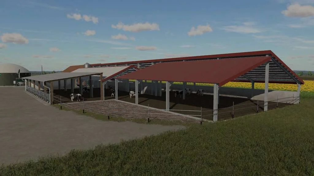 Modern Cow Barn v1.0 FS22 FS22 Mod Free Download