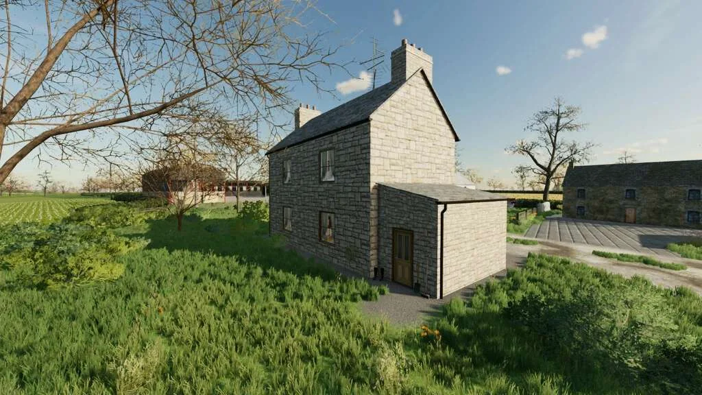Modern UK Farmhouse v1.0 FS22 FS22 Mod Free Download