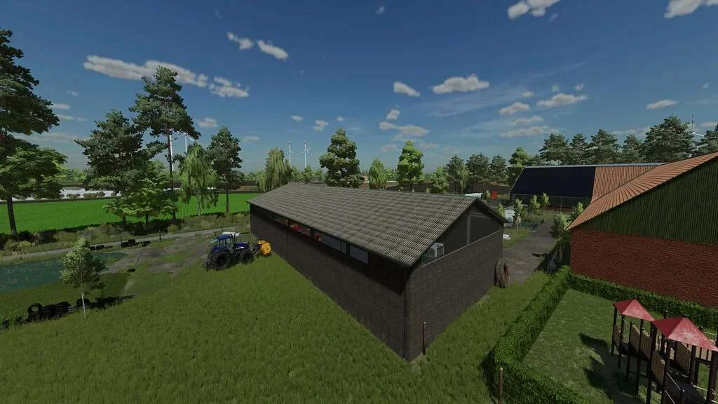 Modern Wooden Barn v1.0 FS22