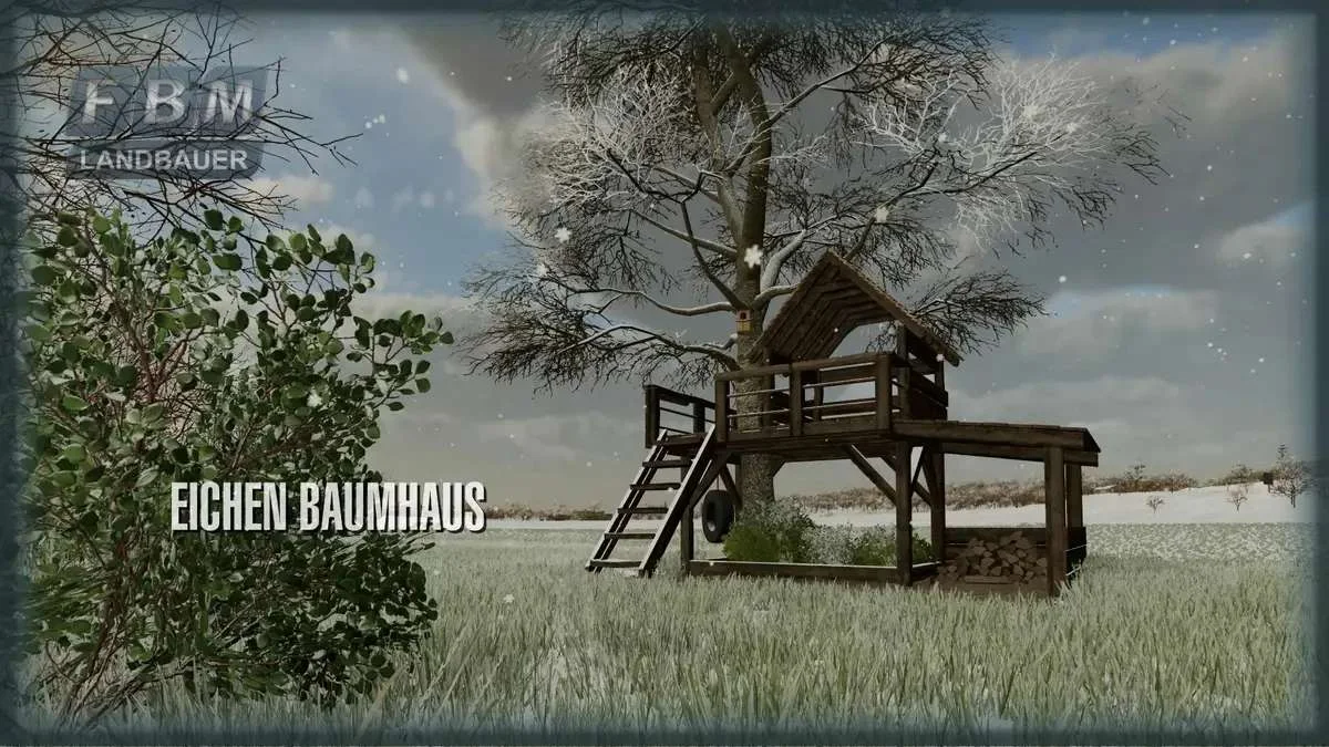 Oak Tree House v1.0 FS22 FS22 Mod Free Download