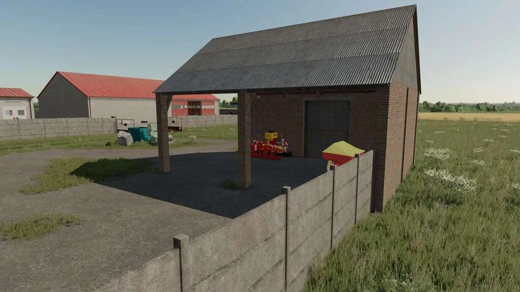 Old Brick Barn Pack v1.0 FS22 FS22 Mod Free Download