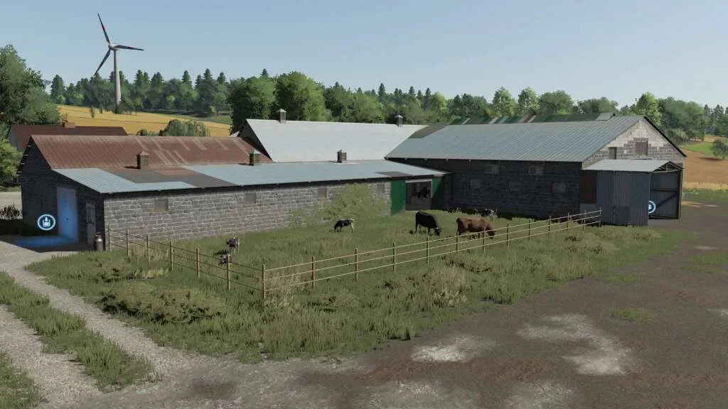 Old Brick Cow Barn v1.0 FS22