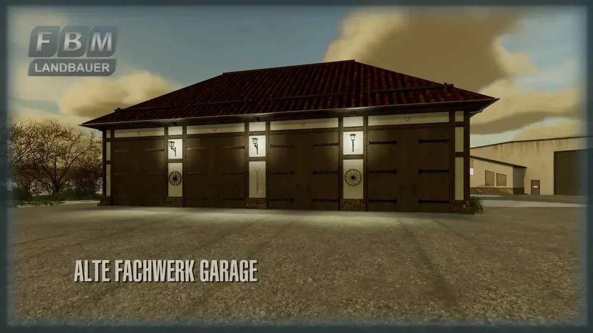 Old Half Timbered Garage v1.0.1 FS22 FS22 Mod Free Download