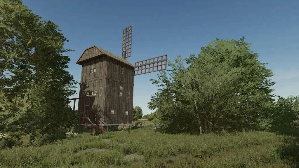 Old Mill (Prefab) v1.0 FS22 FS22 Mod Free Download