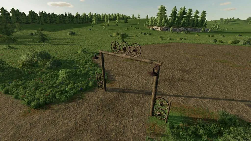 Old Wooden Farm Entrance v1.0 FS22