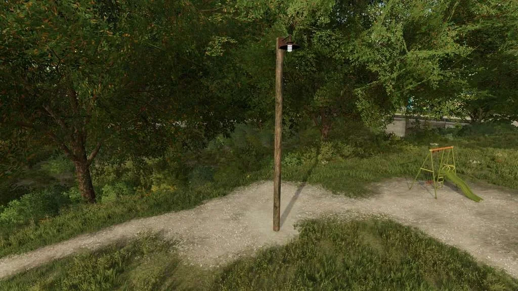Old Wooden Light Poll v1.0 FS22