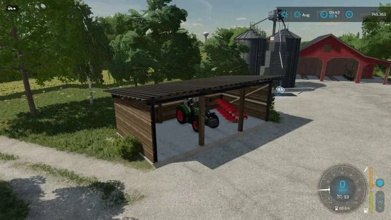 Open Barn v1.0 FS22 FS22 Mod Free Download