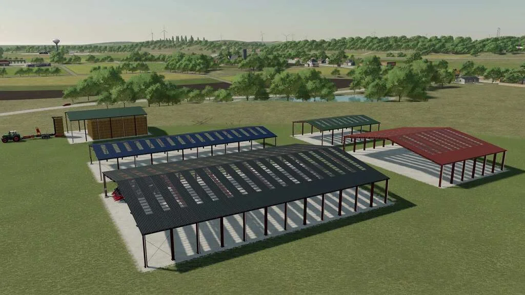 Open Sheds Pack v1.0 FS22