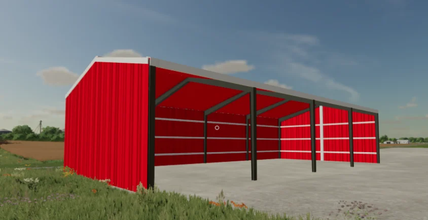 Open vehicle shed v1.0 FS22 FS22 Mod Free Download