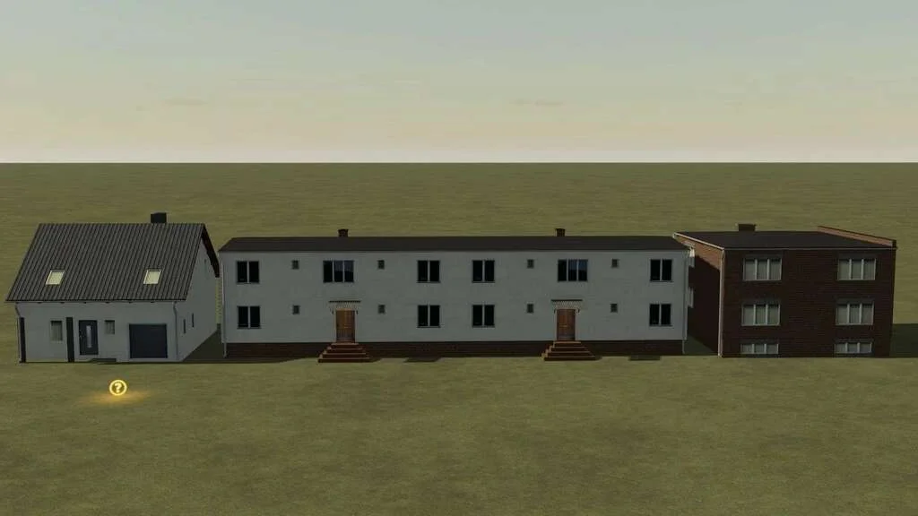 Pack Of Three Houses (Prefab*) v1.1 FS22 FS22 Mod Free Download