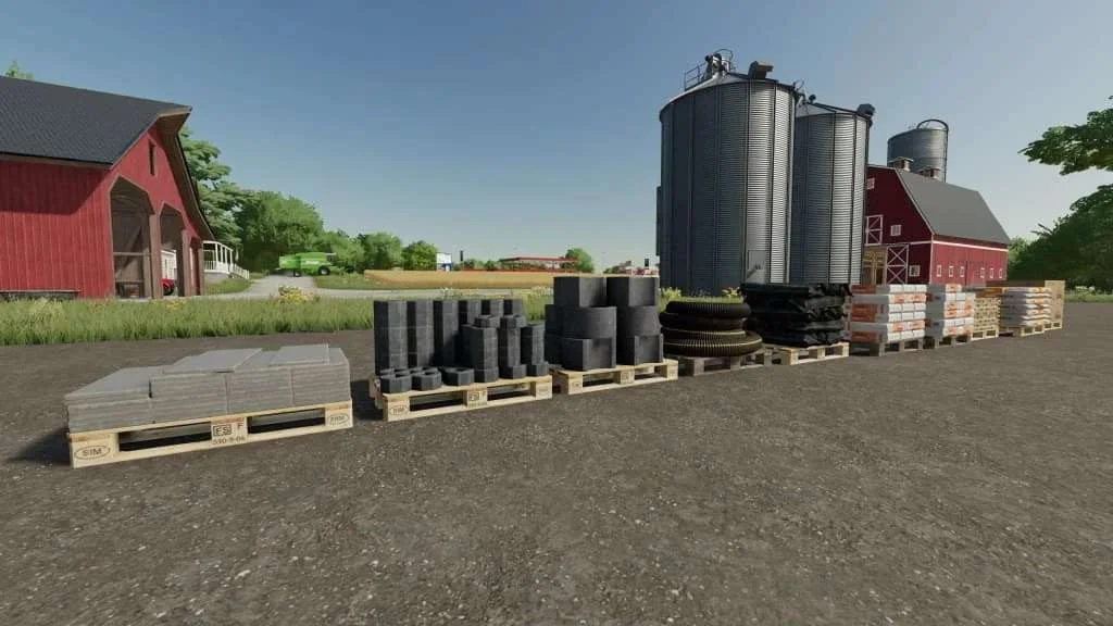 Pallet deco pack v1.0 FS22 FS22 Mod Free Download
