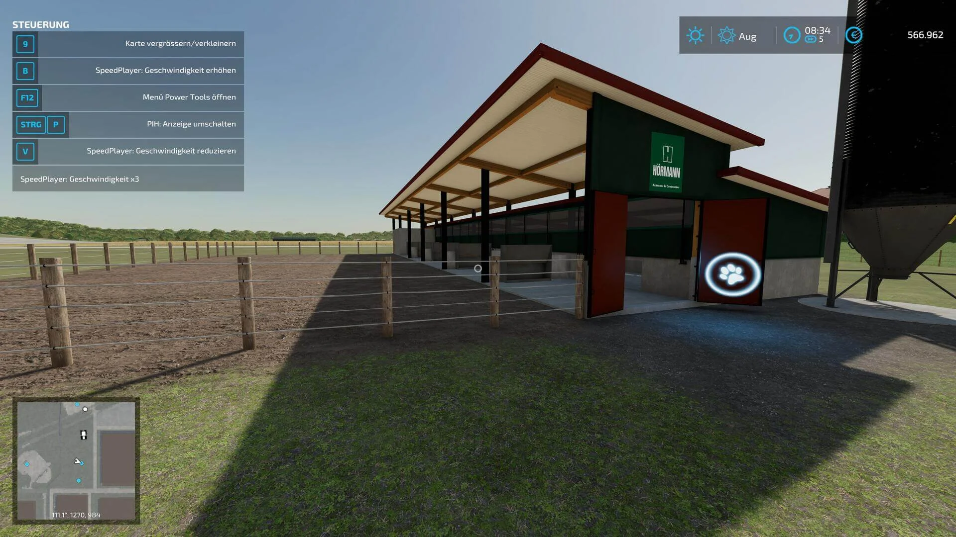 Pig Barn 300 radius 500 V1.0 FS22 FS22 Mod Free Download