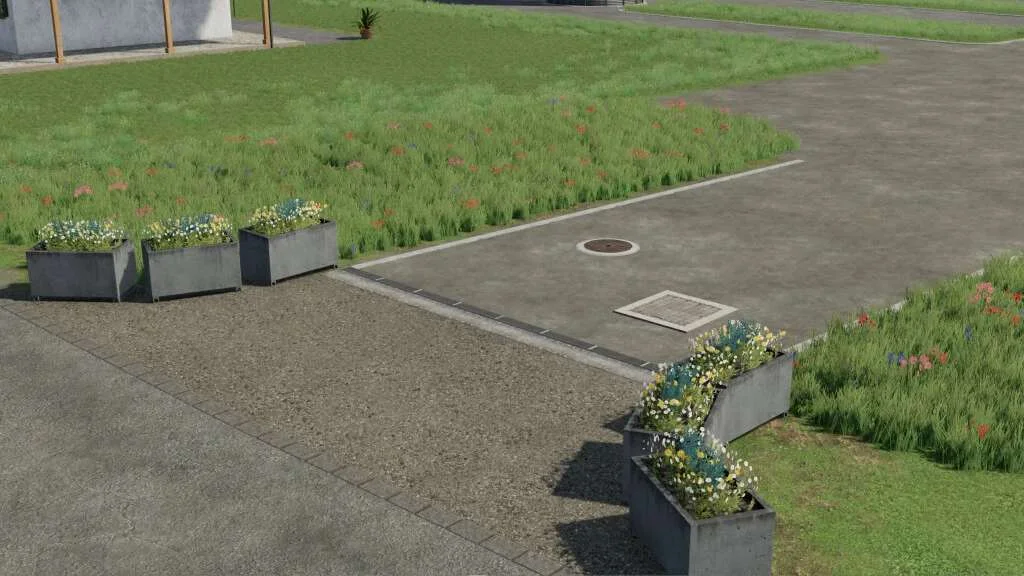 Placeable Borderstones/Flowerpot v1.0 FS22 FS22 Mod Free Download