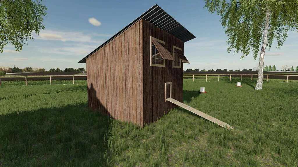 Placeable Chicken Coop v1.0.0.1 FS22 FS22 Mod Free Download
