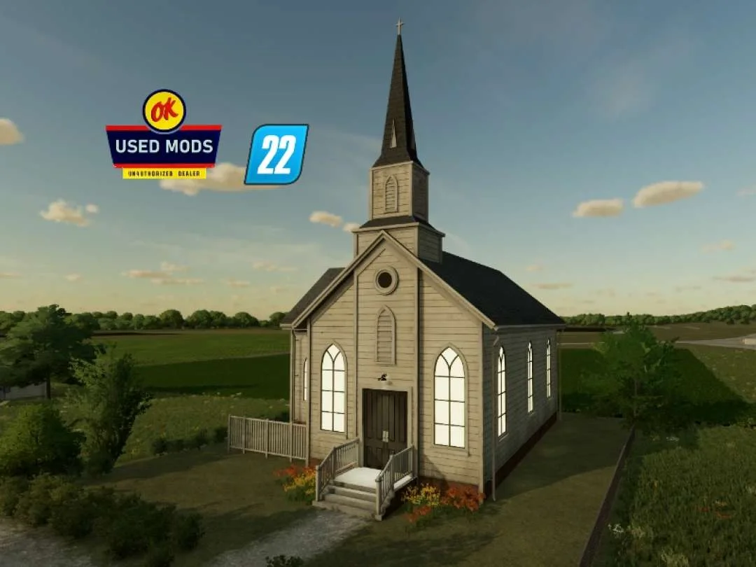 Placeable Church v1.0 FS22 FS22 Mod Free Download