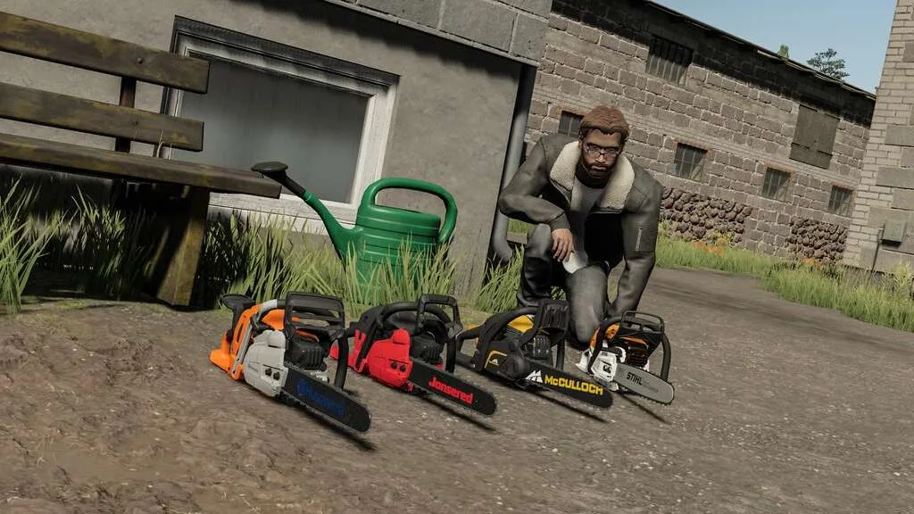 Placeable Decoration Chainsaws v1.0 FS22 FS22 Mod Free Download