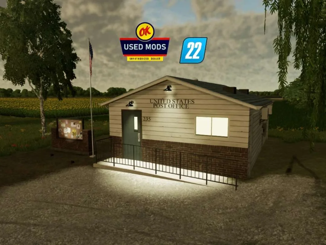 Placeable Post Office v1.0 FS22 FS22 Mod Free Download