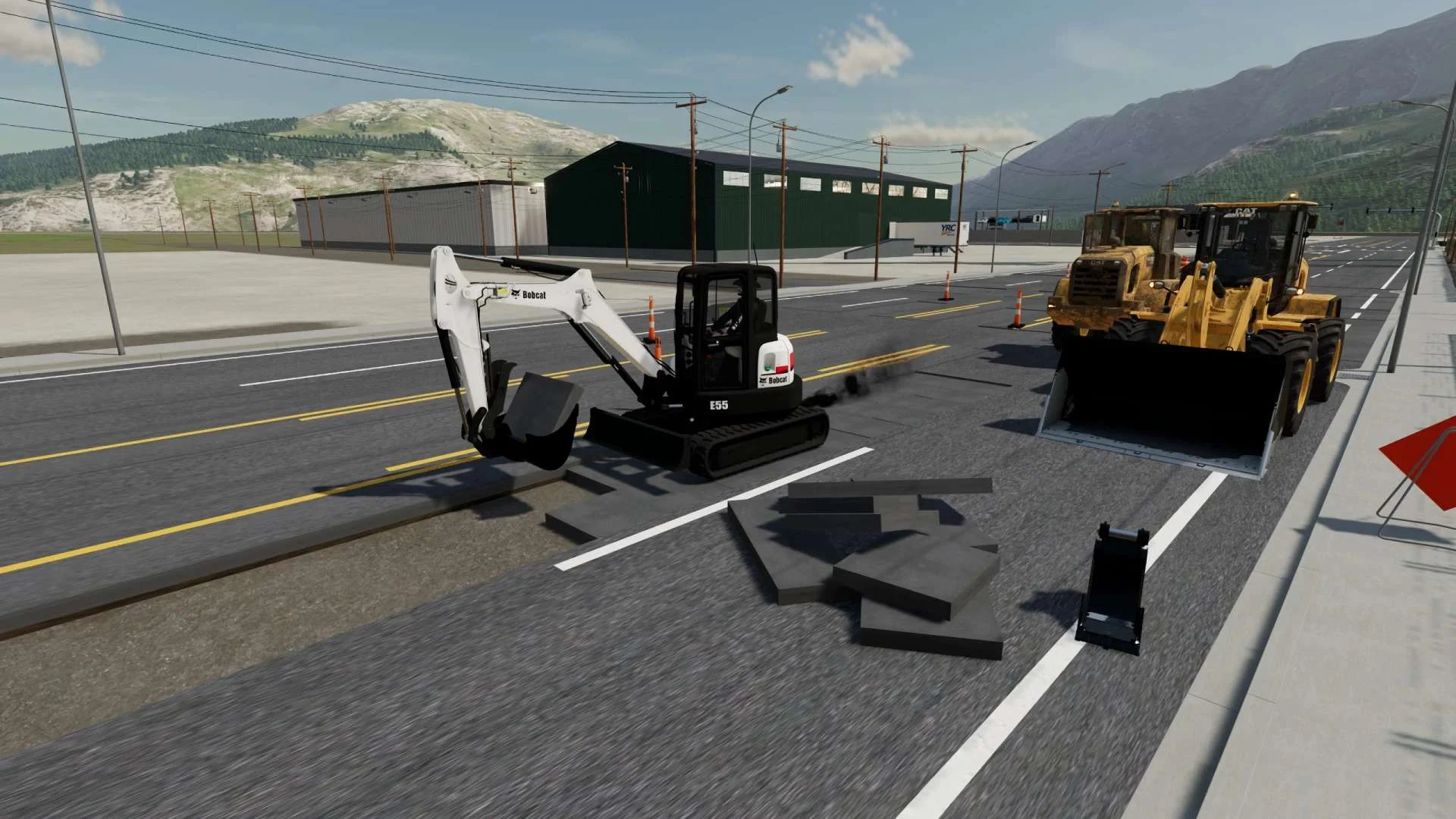 Placeable Road Pieces v1.0 FS22