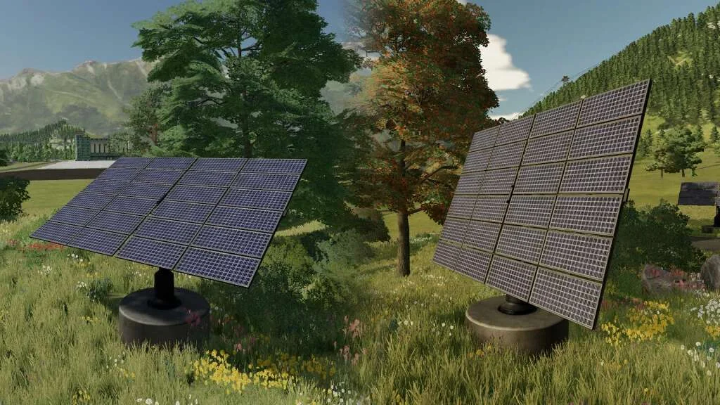 Placeable Solar Panels v1.0 FS22 FS22 Mod Free Download