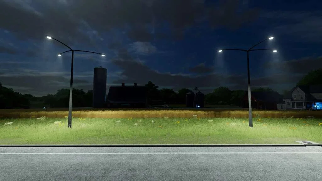 Placeable Street Lamps v1.0 FS22 FS22 Mod Free Download