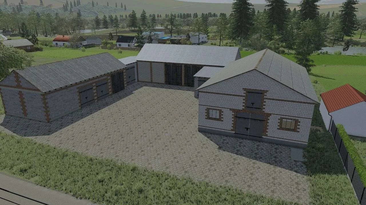Polish buildings with cows v1.0 FS22
