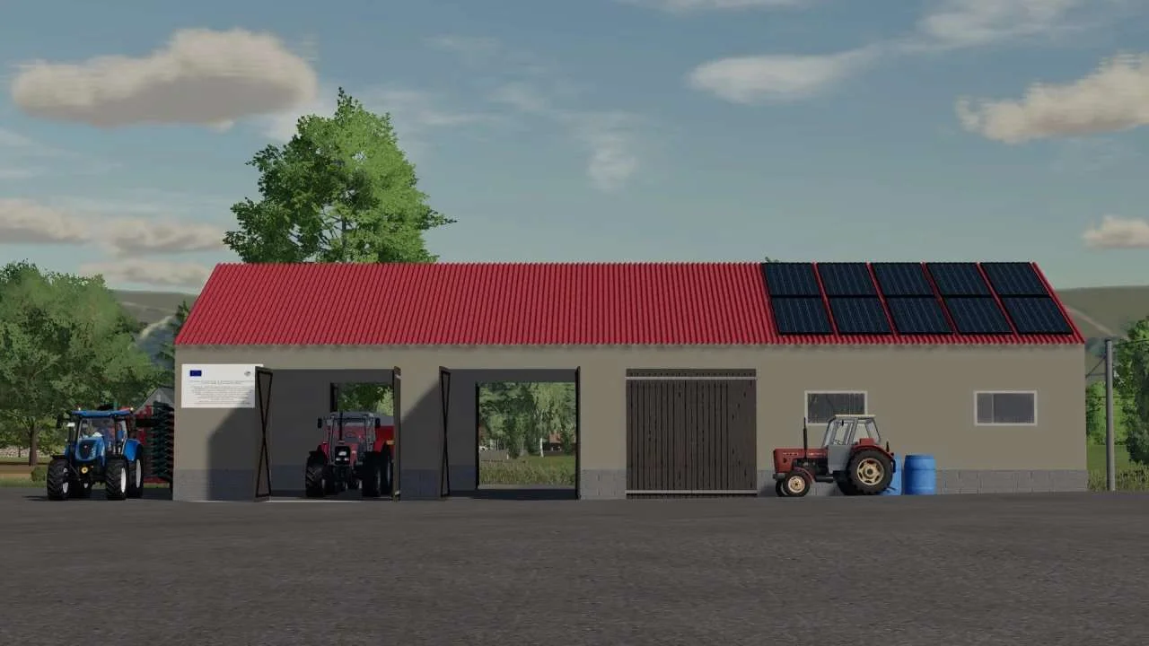 Polish Large Barn UE v1.0 FS22 FS22 Mod Free Download
