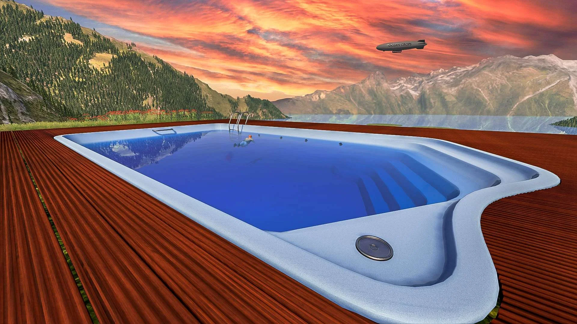 Pool Deck V1.0 FS22 FS22 Mod Free Download