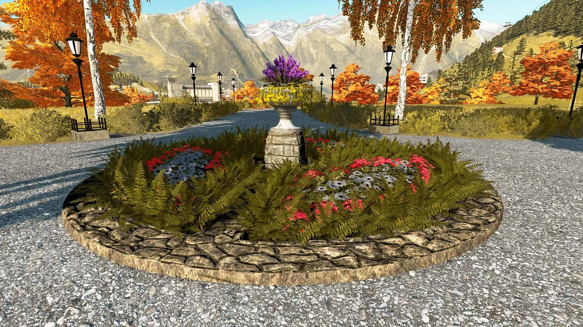 Round Flower Bed V1.0 FS22 FS22 Mod Free Download