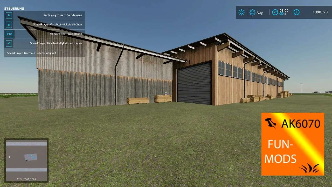Sawmill with empty pallets v2.1 FS22 FS22 Mod Free Download