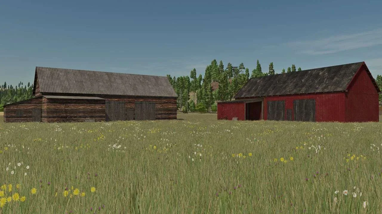 Scandinavia old sheds v1.0 FS22