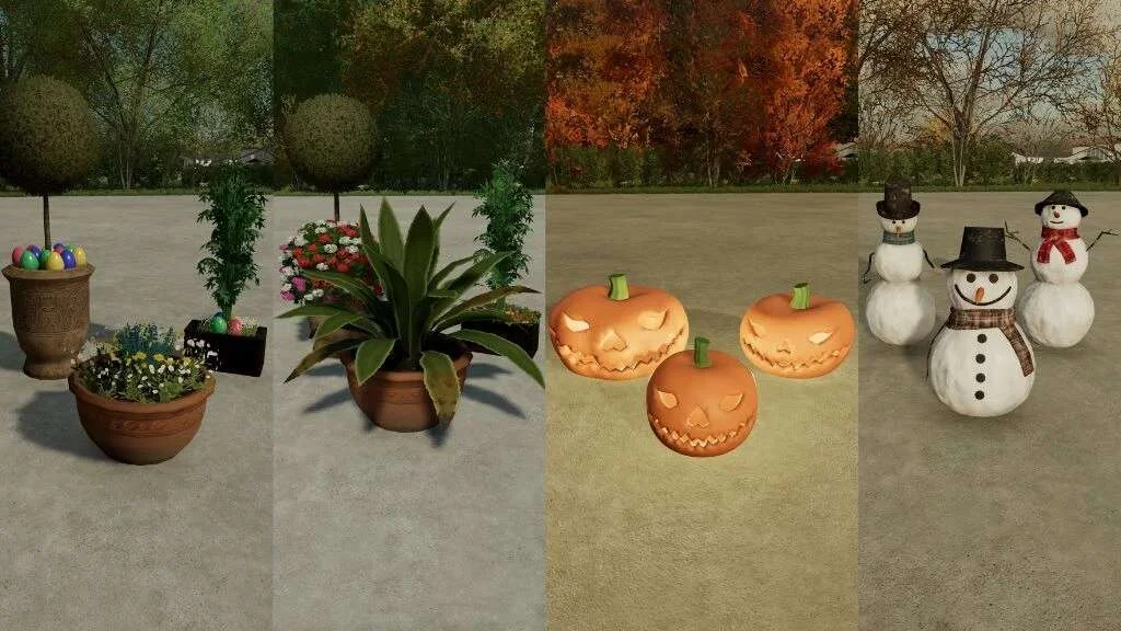 Seasonal Deco v1.0 FS22 FS22 Mod Free Download