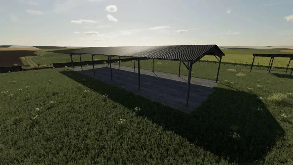 Shed 44x16m v1.0 FS22 FS22 Mod Free Download