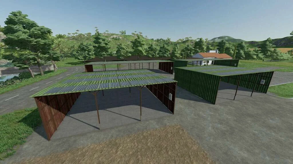 Shed Solar Panels Package v1.1 FS22 FS22 Mod Free Download