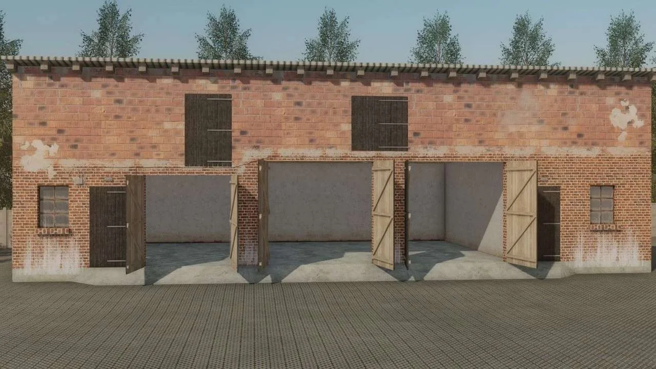 Shed with cows and garage v1.0.1 FS22