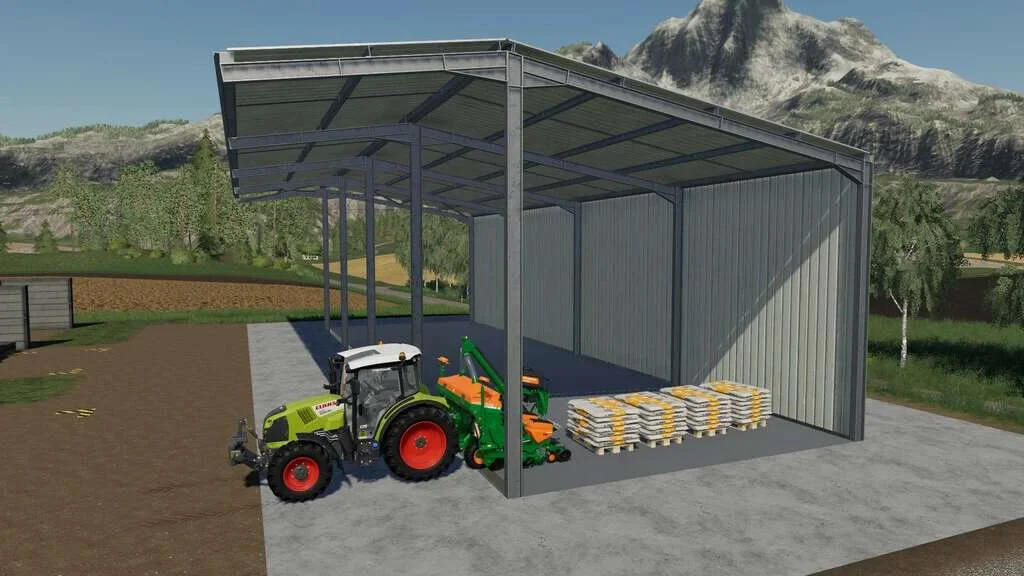 Shed With Hydraulic Control v1.0 FS22 FS22 Mod Free Download