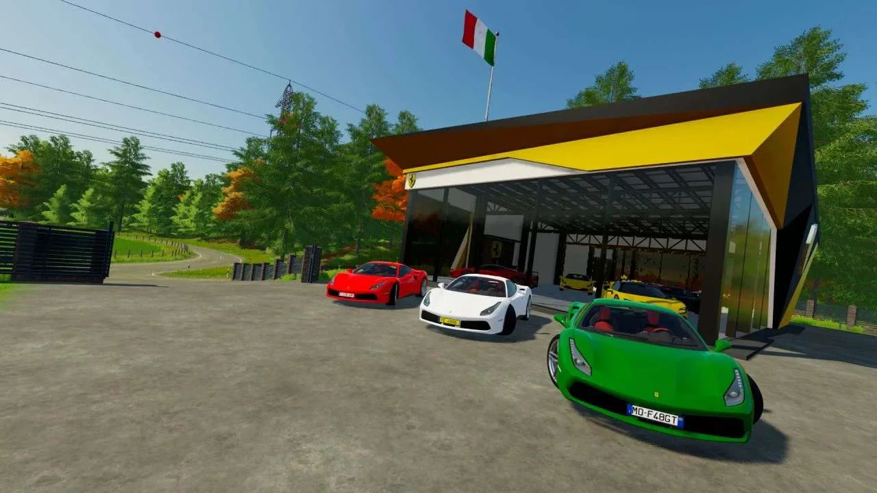 Showroom Ferrari v1.0 FS22 FS22 Mod Free Download