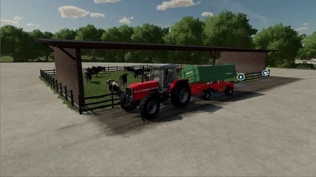 Simple Cow Barn v1.0 FS22 FS22 Mod Free Download