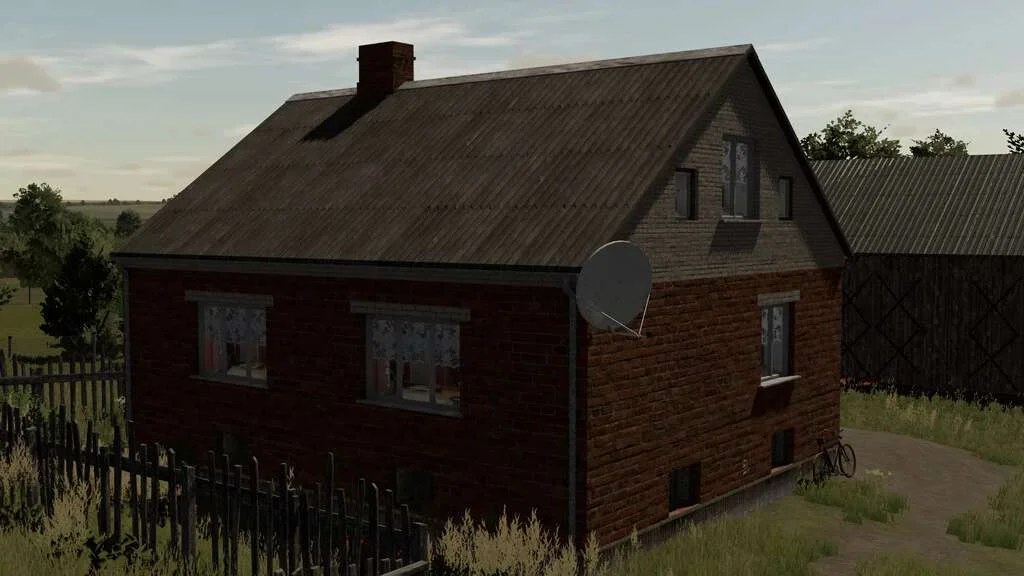 Small Brick House v1.0 FS22 FS22 Mod Free Download