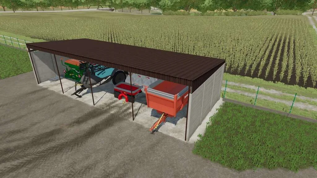 Small Concrete Shed v1.0 FS22 FS22 Mod Free Download