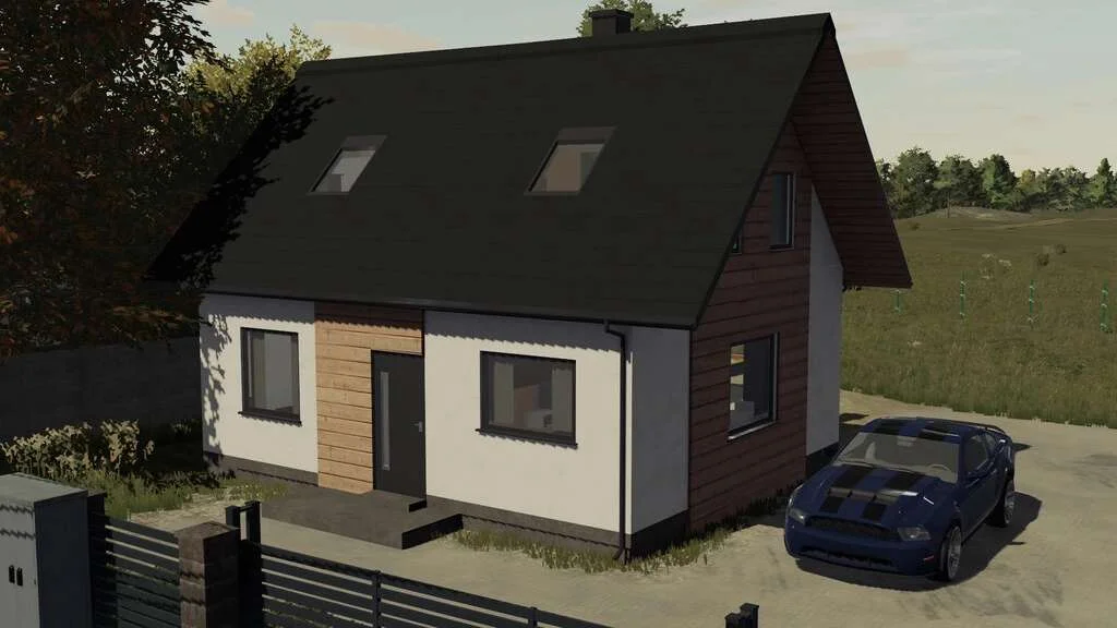 Small Modern House v1.0 FS22 FS22 Mod Free Download